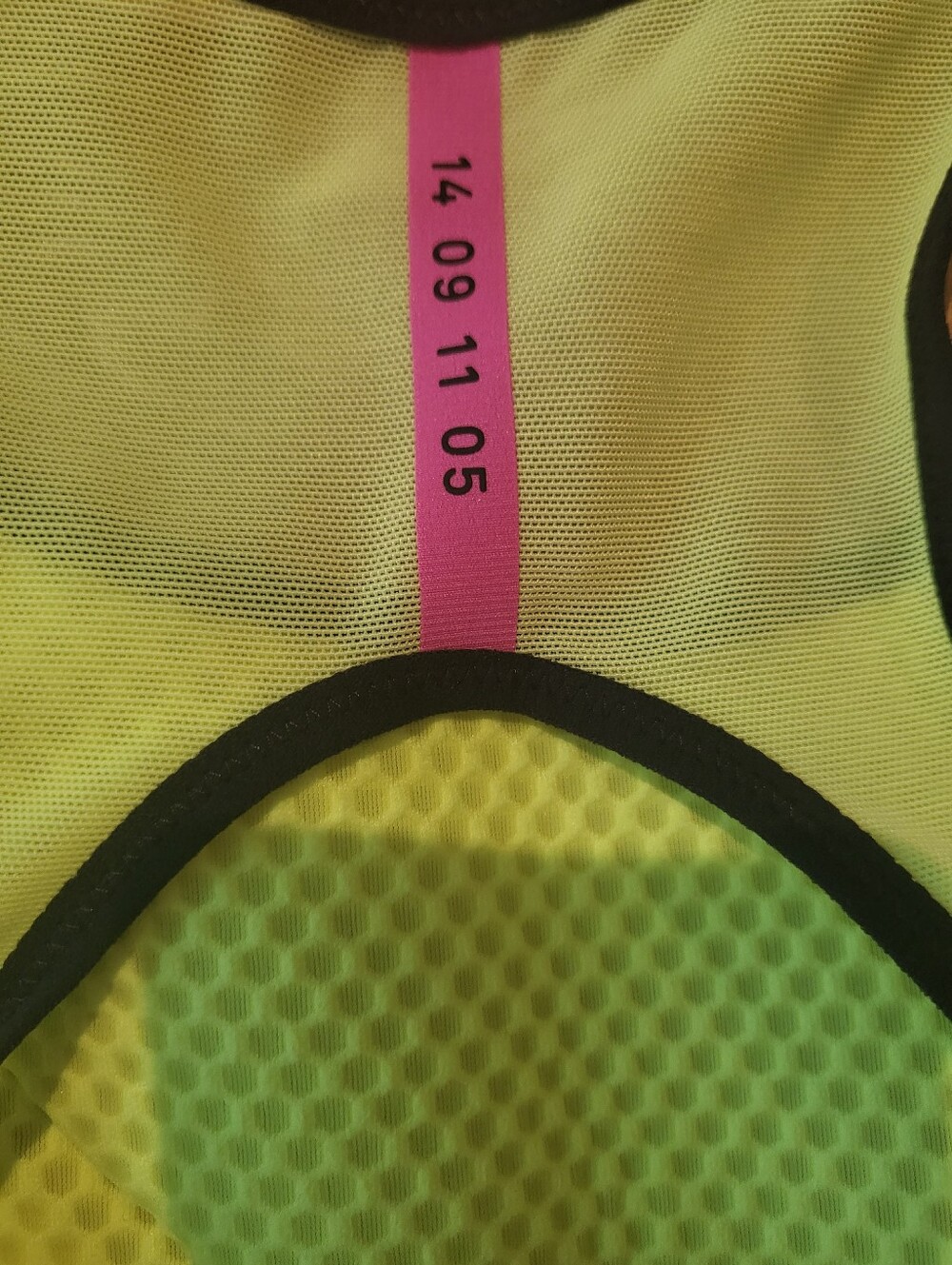 Nike Women’s Neon Yellow & Pink Performance Sports Bra - Picture 3 of 4